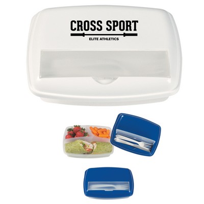 Multi-Sectioned Meal Container with Handled Box