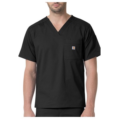 Carhartt Men's Ripstop Rugged Flex Slim Fit 6 Pocket Scrub Top