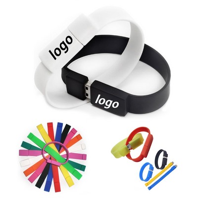 USB Flash Drive Silicone Bracelet