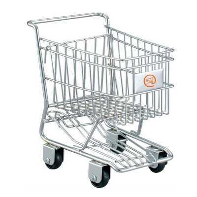 Chrome Plated Mini Shopping Cart