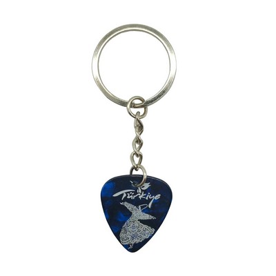 Celluloid Guitar Pick Key Chain