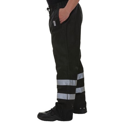 Waterproof- Breathable Reflective Safety Pant- Black