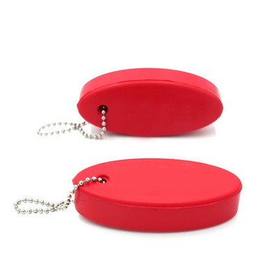 Soft Floating Oval Keychain