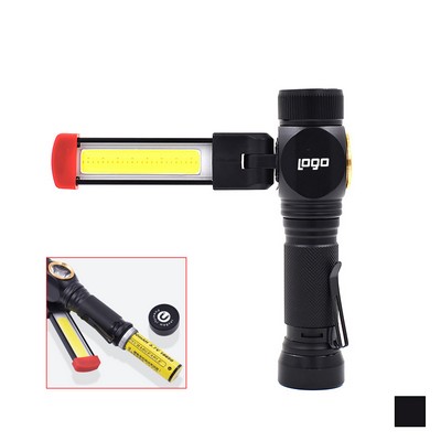 Rechargeable Rotatable COB Lamp/Work Flashlight