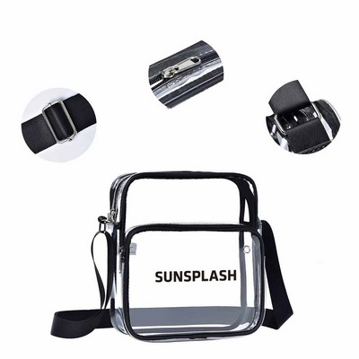 Pvc Crossbody Bag With Strap