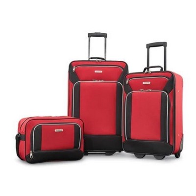 Samsonite® American Tourister® Red/Black Fieldbrook Xlt 3 Piece Luggage Set