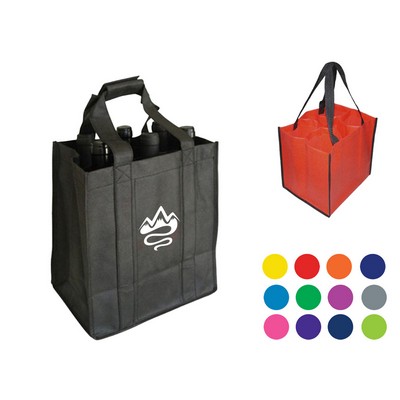 6 Bottle Wine Carrier Tote Bag