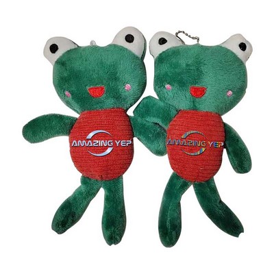 4" Plush Keychain Simulation Key Tag - Frog