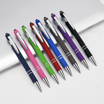 Metal ballpoint stylus