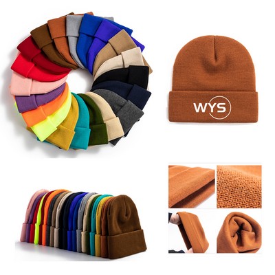 Winter Knit Beanie Cap