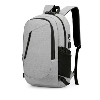 Business Anti Theft Laptops Backpack with USB Charging Port