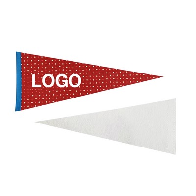 Single Sided Colored Felt Pennant(4"X10")