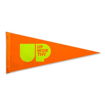 4"X10" Acrylic Soft Felt Pennant without Pole