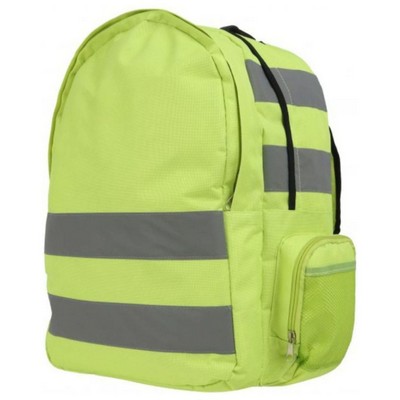 Hi Viz Reflective Tape Utility Safety Backpack