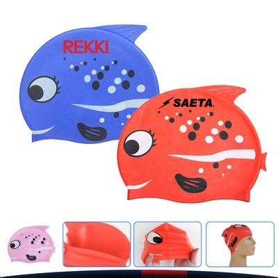 Cartoon Children Swimming Cap