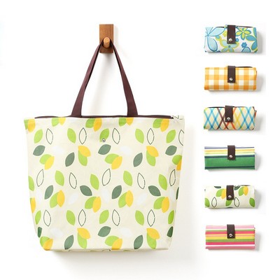 Waterproof Collapsible Oxford Cloth Shopping Bag