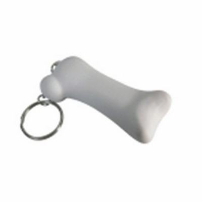 Bone Shaped Stress Reliever With Keychain