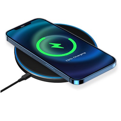 Ultra Slim Light Up Logo Wireless Charger Pad, 15W