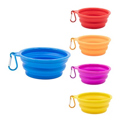 Collapsible Silicone Pet Bowl- Portable Hydration and Feeding Accessory