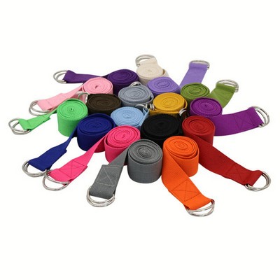 Adjustable D-Ring Buckle Yoga Stretch Strap