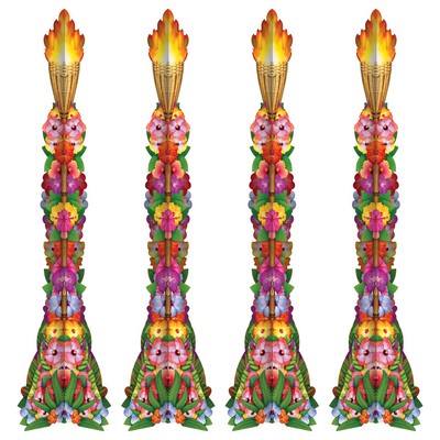 Luau 3-D Tiki Torch Props