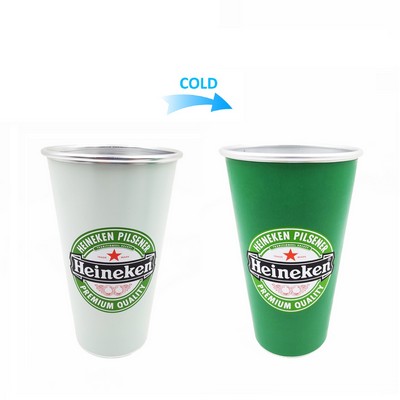 21Oz Cold Color Changing Cup Food-Grade Aluminum Tumbler