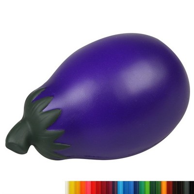 PU Foam Short Eggplant Stress Balls with Your Logo