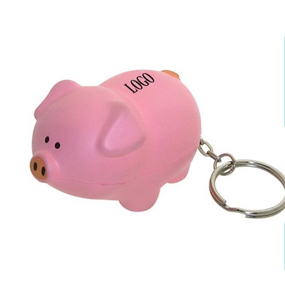 Pu Pig Stress Reliever Key Chain