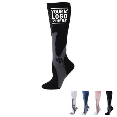 Unisex Polyester Compression Fitness Socks