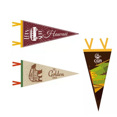 9" x 24" Full Color Felt Pennant