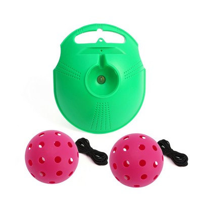 Pickleball Rebound Trainer with 2 Pcs Ball & Elastice Rope