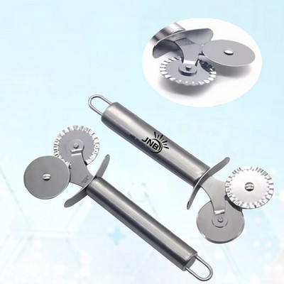 Dual-Blade Pastry and Pizza Cutter