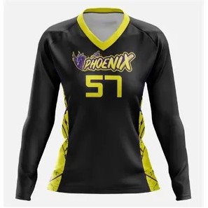 Sublimated Traditional Youth Long Sleeve Volleyball Jersey