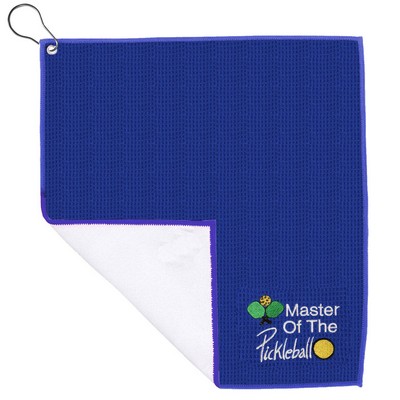 Waffle Texture Pickleball Cooling Towel with Embroidery Logo