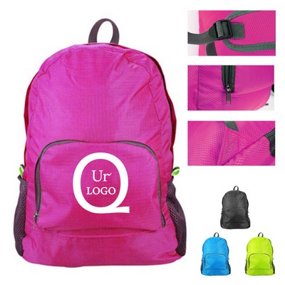 Reflective Polyester Drawstring Backpack