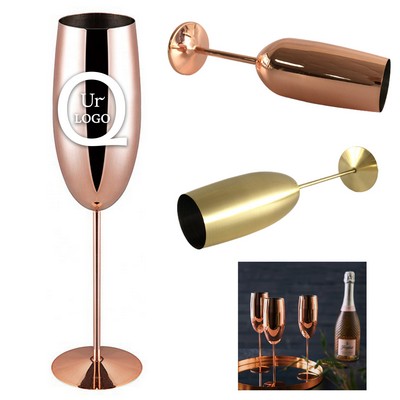 10 Oz Stainless Steel Champagne Glasses