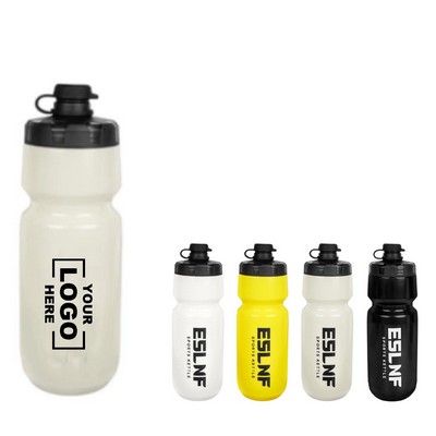 24oz Plastic Water Bottle with Push Cap