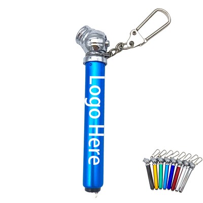 Metal Tire Pressure Gauge Pen With Keychain