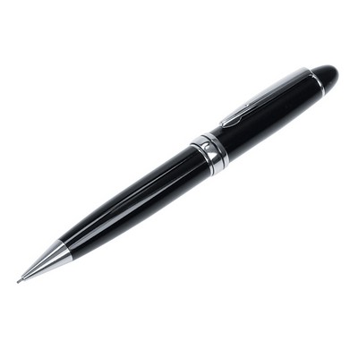 Executive Black Full-Sized Mechanical Pencil w/Silver Accents