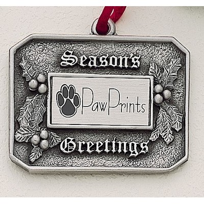 MasterCast Design Holly Season's Greetings Cast Ornament