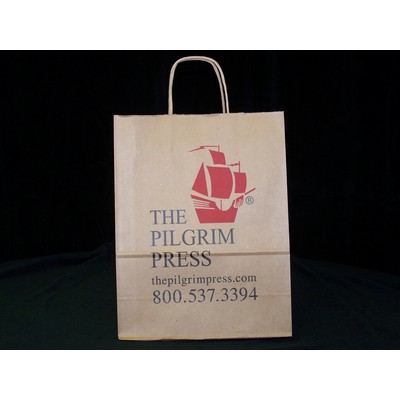 Natural Kraft Paper Shopping Bag (10"x5"x13")