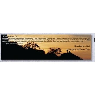 2" x 7½" Stock Happy Father's Day Full-Color Bookmark