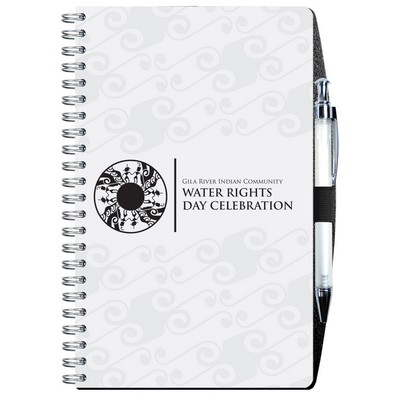 Full Color Weekly Planner w/Pen Safe Back Cover & Pen