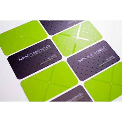 Silk Laminated 16 Point Business Card w/ Spot UV