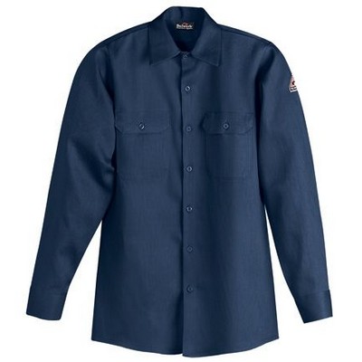 Bulwark® Men's 7 Oz. Long Sleeve Cotton/Nylon Work Shirt