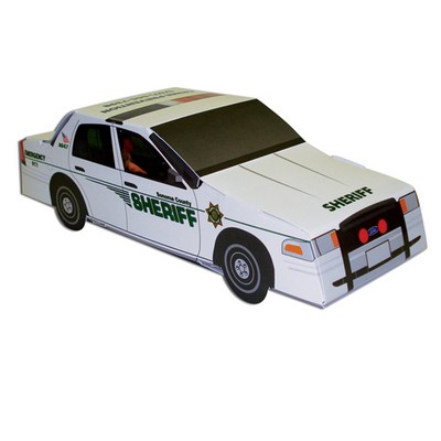 Police Car Pre-Printed Stock Graphic