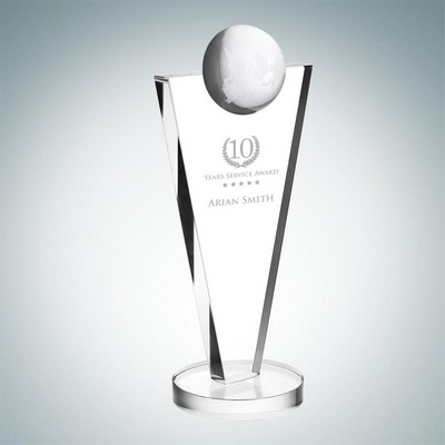 Success Globe Optical Crystal Award (Small)