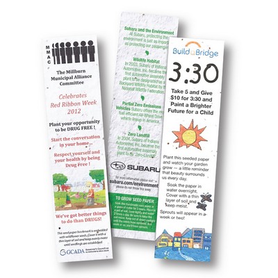 Seed Paper Bookmark