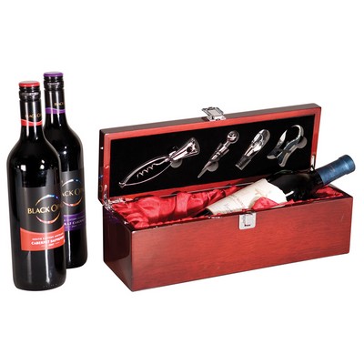 Rosewood Single Wine Box & Tool Set