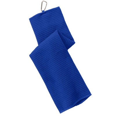 Port Authority® Waffle Microfiber Golf Towel